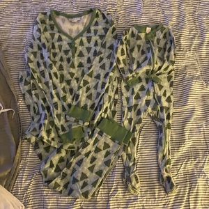 Mommy and me matching Christmas PJs